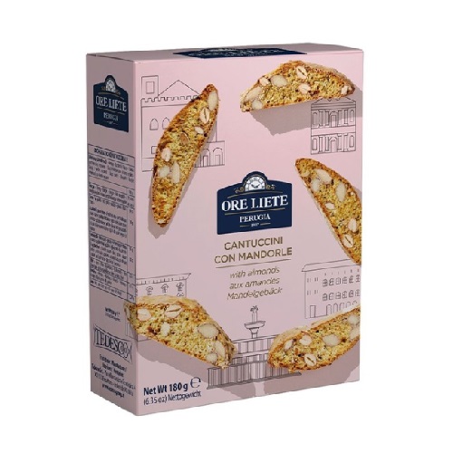 Ore Liete печенье Кантуччини с миндалем, 180 гр Ore Liete печенье Кантуччини с миндалем, 180 гр